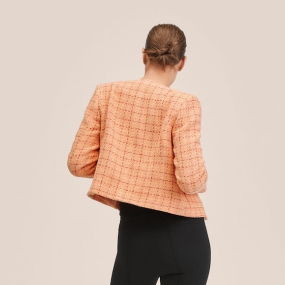 🔥Last 2🔥MANGO Short tweed blazer - Picture 6 of 7